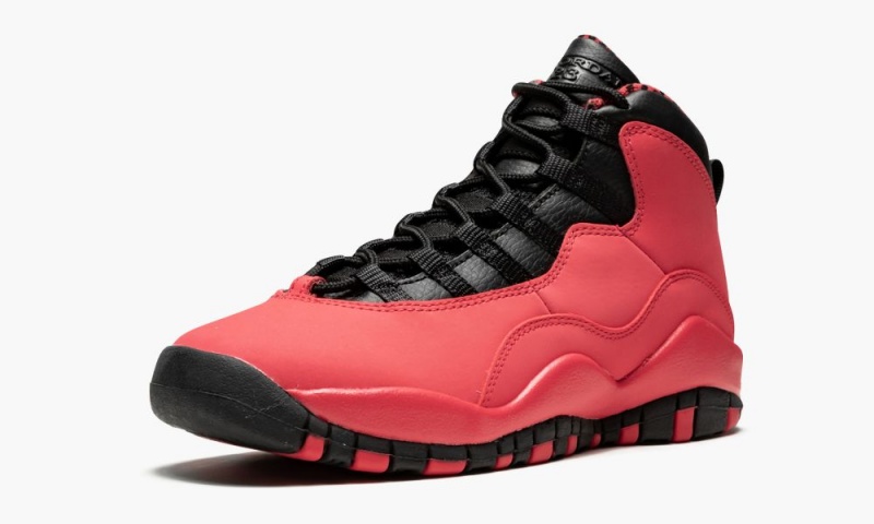 Nike Air Jordan 10 Retro (GS) 'Fusion Red' Schoenen Kinderen Rood Zwart Oranje Nederland | 018249-VQL