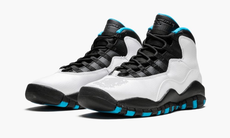 Nike Air Jordan 10 Retro (GS) 'Powder Blue' Schoenen Kinderen Wit Blauw Zwart Nederland | 274068-VFG