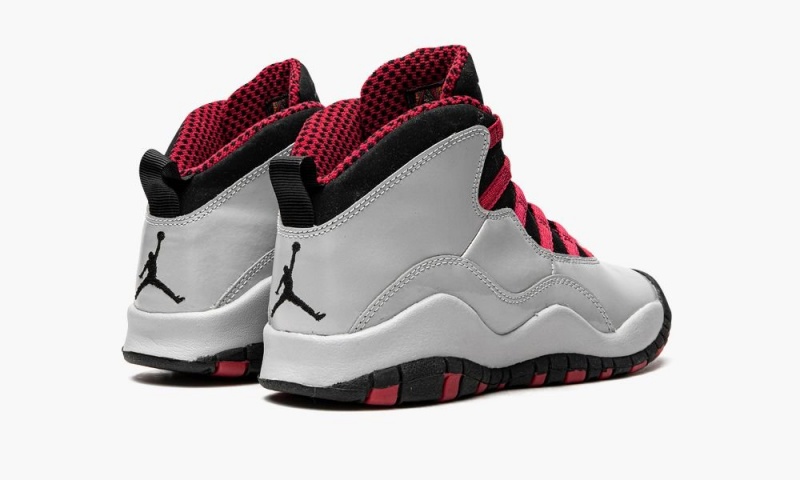 Nike Air Jordan 10 Retro (GS) Schoenen Kinderen Grijs Zwart Rood Nederland | 815702-GPL