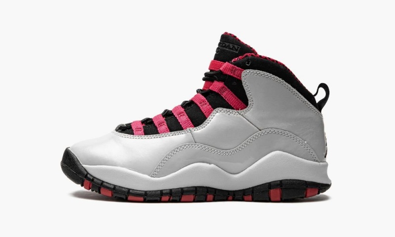 Nike Air Jordan 10 Retro (GS) Schoenen Kinderen Grijs Zwart Rood Nederland | 815702-GPL