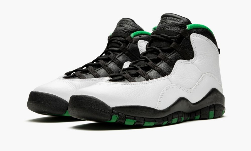 Nike Air Jordan 10 Retro (GS) 'Seattle' Schoenen Kinderen Wit Zwart Groen Nederland | 678493-IVJ