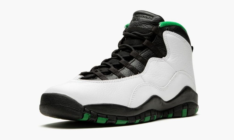 Nike Air Jordan 10 Retro (GS) 'Seattle' Schoenen Kinderen Wit Zwart Groen Nederland | 678493-IVJ