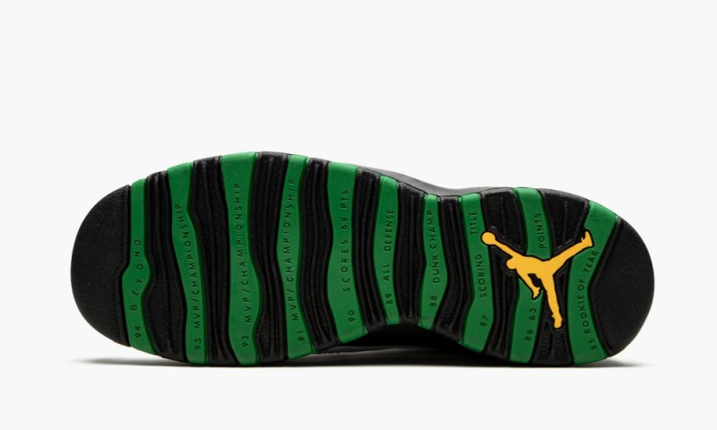 Nike Air Jordan 10 Retro (GS) 'Seattle' Schoenen Kinderen Wit Zwart Groen Nederland | 678493-IVJ