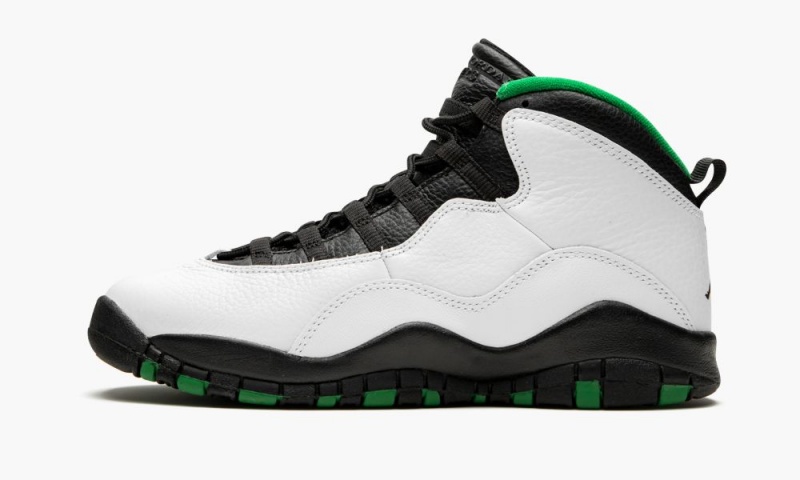 Nike Air Jordan 10 Retro (GS) \'Seattle\' Schoenen Kinderen Wit Zwart Groen Nederland | 678493-IVJ