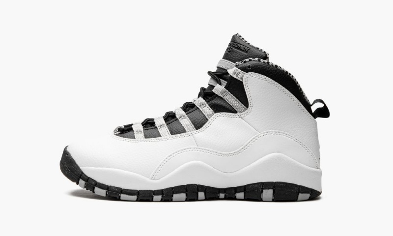 Nike Air Jordan 10 Retro GS \'Steel\' Schoenen Kinderen Wit Nederland | 748092-VGC