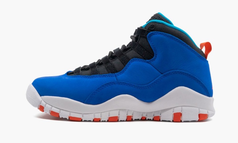 Nike Air Jordan 10 Retro (GS) \'Tinker\' Schoenen Kinderen Blauw Oranje Zwart Nederland | 057829-FAZ