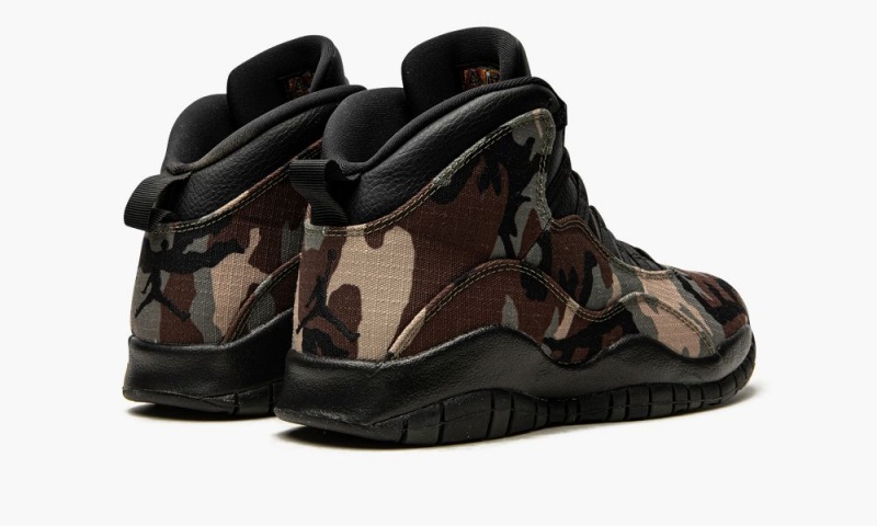 Nike Air Jordan 10 'Woodland Camo' Schoenen Heren Camo Zwart Chocola Nederland | 674539-PZY