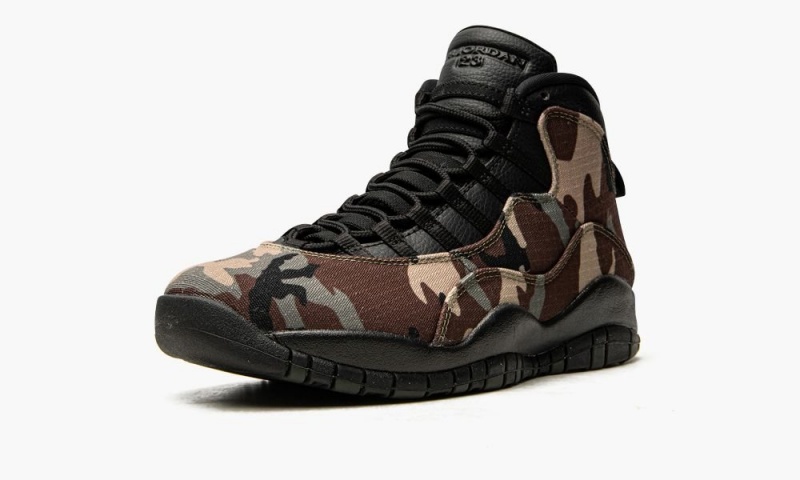 Nike Air Jordan 10 'Woodland Camo' Schoenen Heren Camo Zwart Chocola Nederland | 674539-PZY