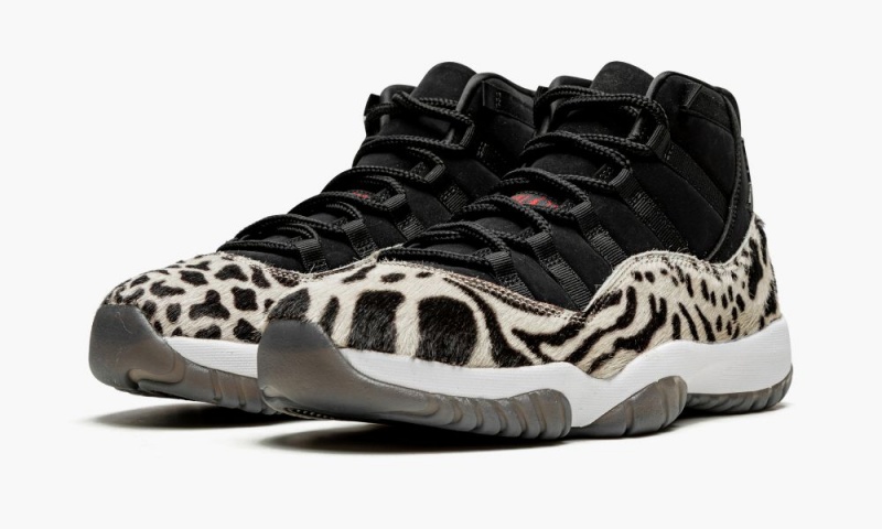 Nike Air Jordan 11 'Animal Instinct' Schoenen Dames Zwart Rood Wit Nederland | 506247-LVX