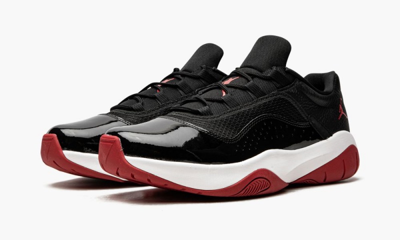 Nike Air Jordan 11 CMFT Low 'BRED' Schoenen Heren Zwart Wit Rood Nederland | 605287-FSM