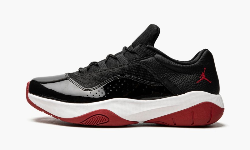 Nike Air Jordan 11 CMFT Low \'BRED\' Schoenen Heren Zwart Wit Rood Nederland | 605287-FSM
