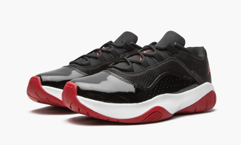 Nike Air Jordan 11 CMFT Low GS 'Bred' Schoenen Kinderen Zwart Rood Wit Nederland | 570392-BIH