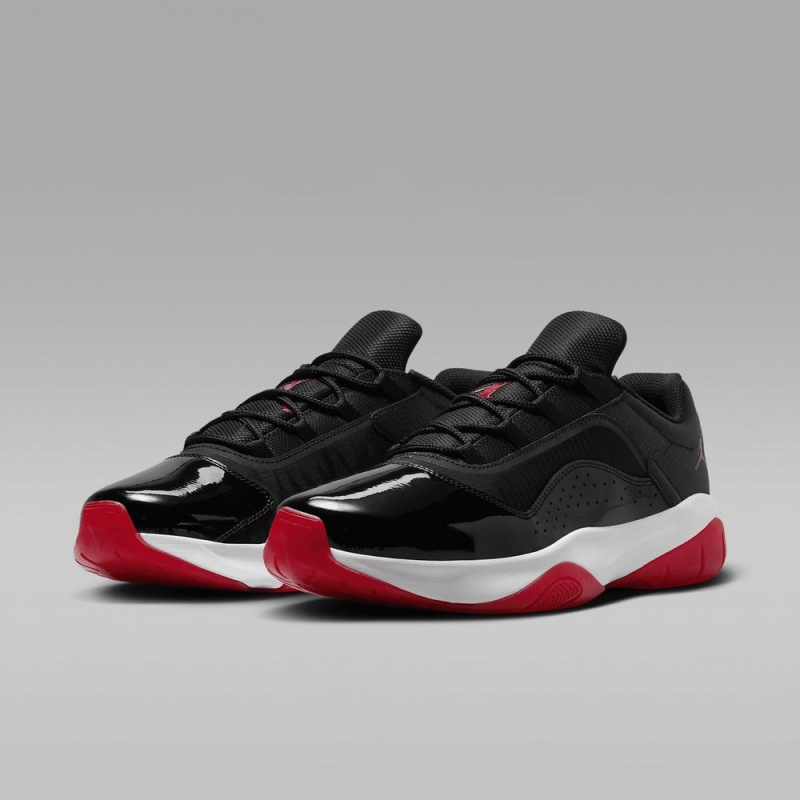 Nike Air Jordan 11 CMFT Low Schoenen Heren Zwart Wit Rood Nederland | 392184-QCS