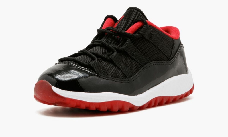 Nike Air Jordan 11 Low BT Schoenen Kinderen Zwart Rood Wit Nederland | 809635-GWS