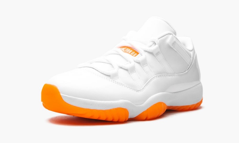 Nike Air Jordan 11 Low 'Bright Citrus' Schoenen Dames Wit Lichtoranje Nederland | 695038-OBT