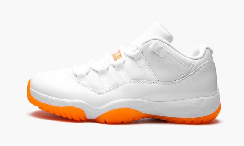 Nike Air Jordan 11 Low \'Bright Citrus\' Schoenen Dames Wit Lichtoranje Nederland | 695038-OBT