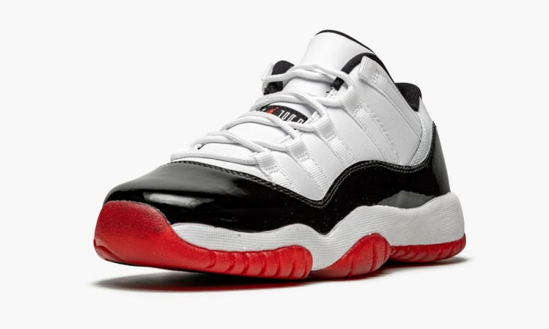 Nike Air Jordan 11 Low GS 'Concord Bred' Schoenen Kinderen Wit Rood Zwart Nederland | 012695-EBI