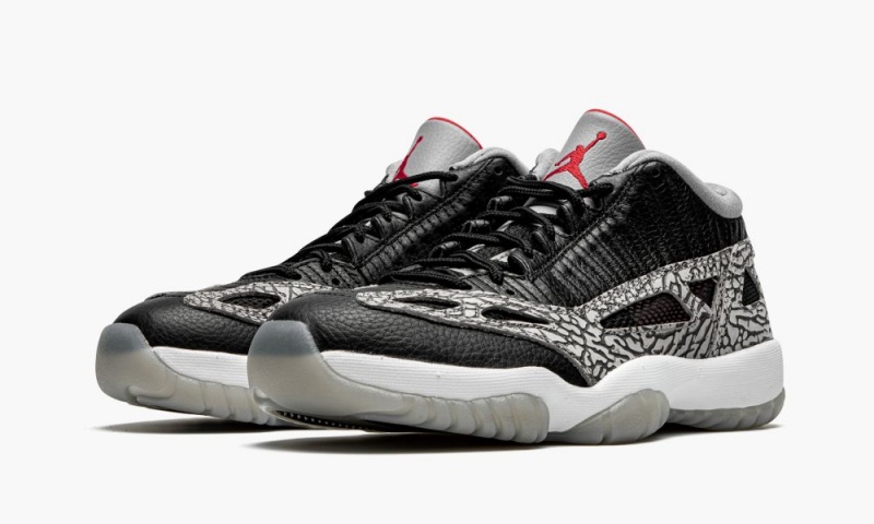 Nike Air Jordan 11 Low IE 'Black Cement' Schoenen Heren Zwart Grijs Nederland | 293076-FHI