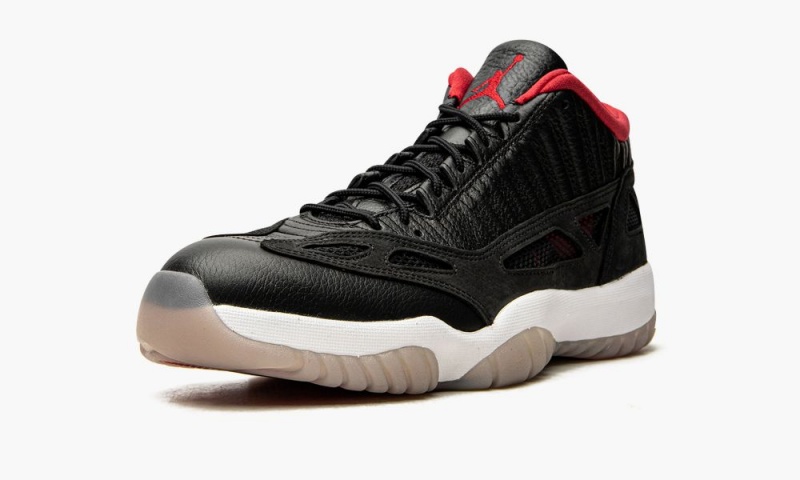 Nike Air Jordan 11 Low IE 'Bred 2021' Schoenen Heren Zwart Wit Rood Nederland | 596234-ITL