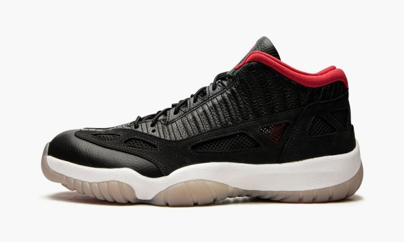 Nike Air Jordan 11 Low IE \'Bred 2021\' Schoenen Heren Zwart Wit Rood Nederland | 596234-ITL