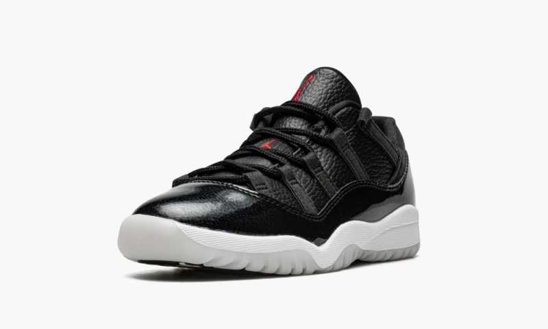 Nike Air Jordan 11 Low PS '72 - 10' Schoenen Kinderen Zwart Rood Wit Nederland | 074635-ZGA