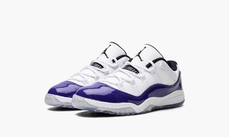 Nike Air Jordan 11 Low PS 'Concord Sketch' Schoenen Kinderen Wit Zwart Paars Nederland | 948513-RDT