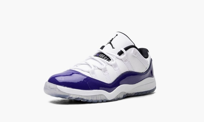 Nike Air Jordan 11 Low PS 'Concord Sketch' Schoenen Kinderen Wit Zwart Paars Nederland | 948513-RDT