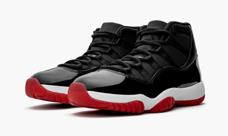 Nike Air Jordan 11 Retro 'Bred 2019' Schoenen Heren Zwart Wit Rood Nederland | 634205-LMB
