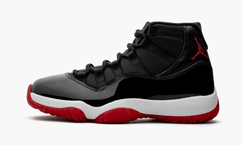 Nike Air Jordan 11 Retro \'Bred 2019\' Schoenen Heren Zwart Wit Rood Nederland | 634205-LMB