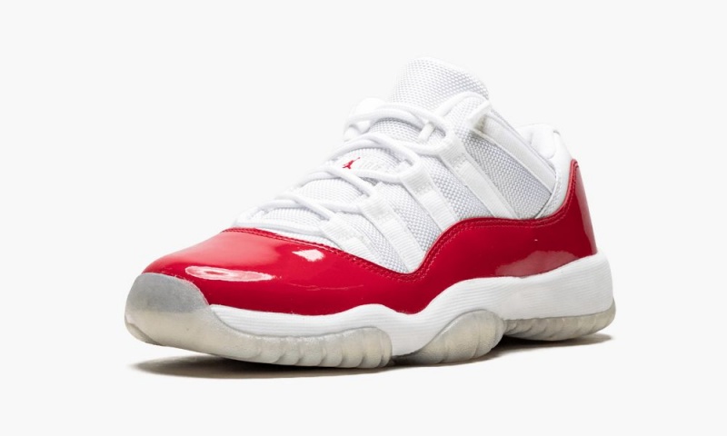 Nike Air Jordan 11 Retro Low BG 'Cherry' Schoenen Kinderen Wit Rood Zwart Nederland | 215490-CIV