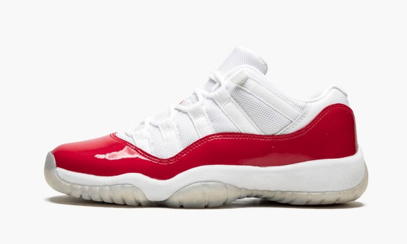 Nike Air Jordan 11 Retro Low BG \'Cherry\' Schoenen Kinderen Wit Rood Zwart Nederland | 215490-CIV