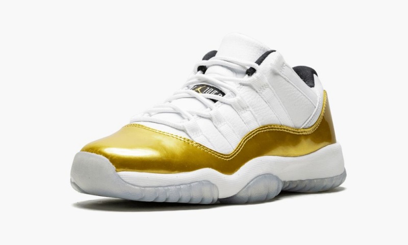 Nike Air Jordan 11 Retro Low BG 'Closing Ceremony' Schoenen Kinderen Wit Goud Zwart Nederland | 361745-EYI