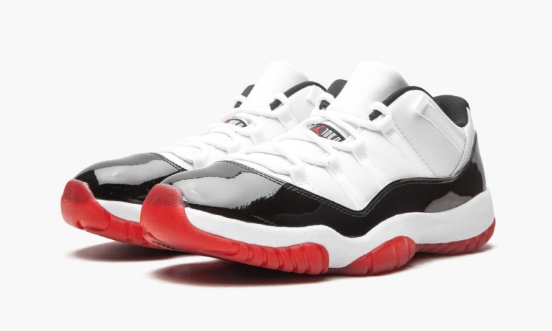 Nike Air Jordan 11 Retro Low 'Concord Bred' Schoenen Heren Wit Rood Zwart Nederland | 053287-GZP