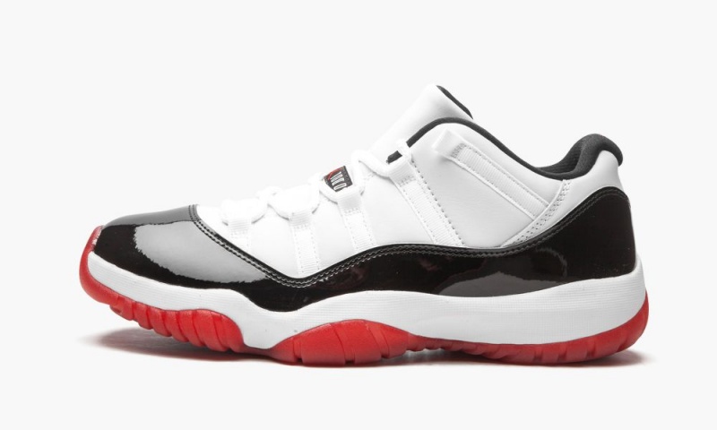 Nike Air Jordan 11 Retro Low \'Concord Bred\' Schoenen Heren Wit Rood Zwart Nederland | 053287-GZP
