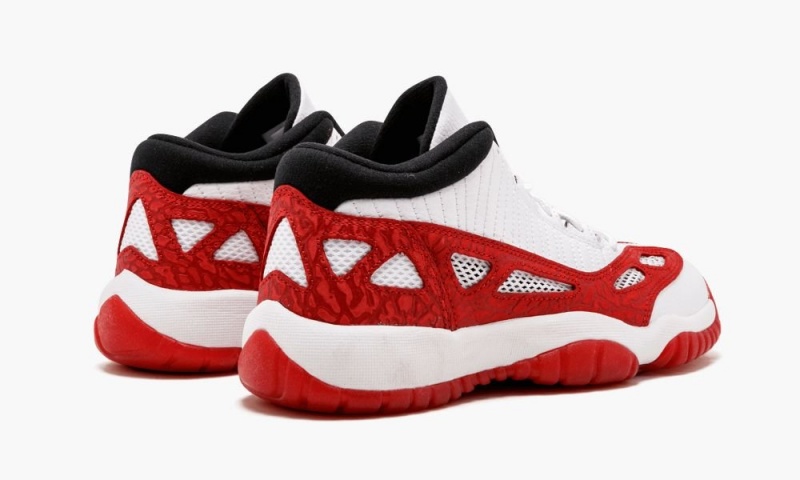 Nike Air Jordan 11 Retro Low IE BG Schoenen Kinderen Wit Rood Zwart Nederland | 921805-VQH