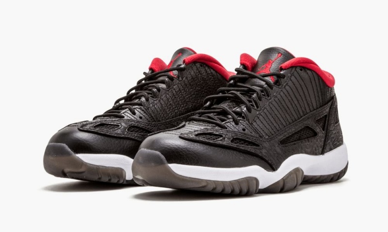 Nike Air Jordan 11 Retro Low IE Schoenen Heren Zwart Rood Wit Nederland | 408369-JUZ