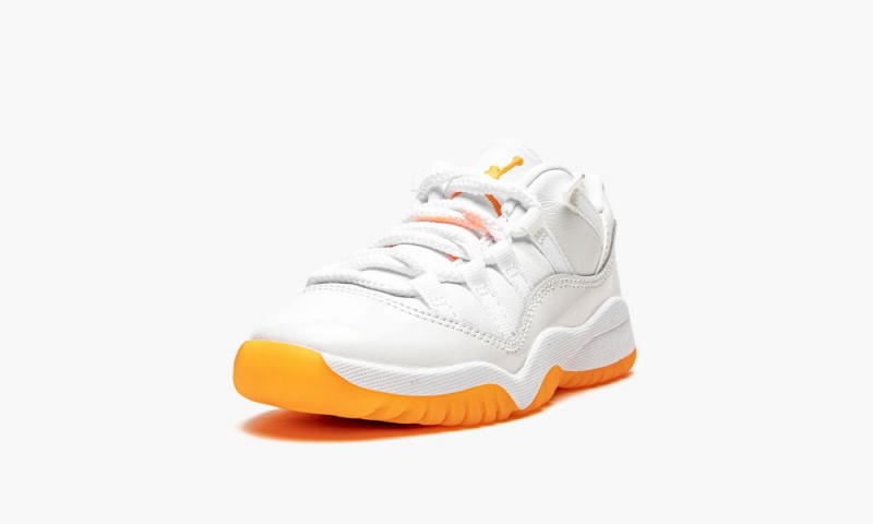 Nike Air Jordan 11 Retro Low PS 'Bright Citrus' Schoenen Kinderen Wit Lichtoranje Nederland | 327519-JNT