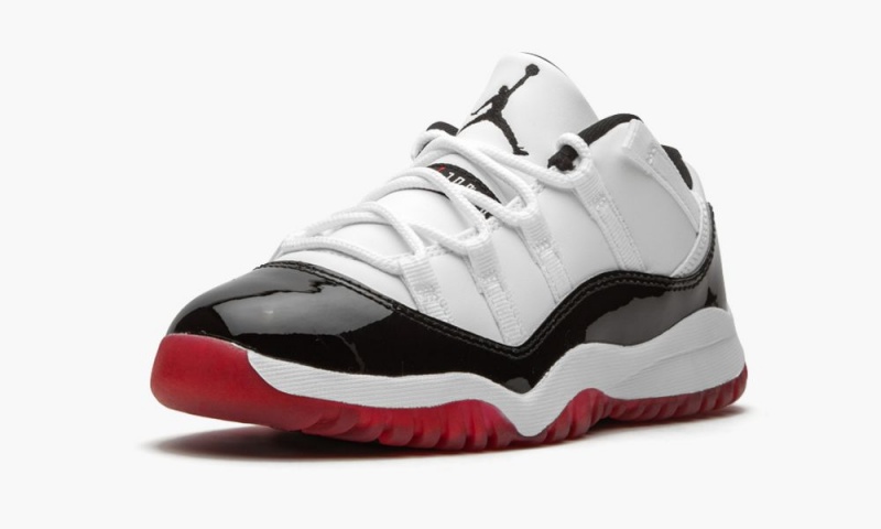 Nike Air Jordan 11 Retro Low PS 'Concord Bred' Schoenen Kinderen Wit Rood Zwart Nederland | 209574-BZY
