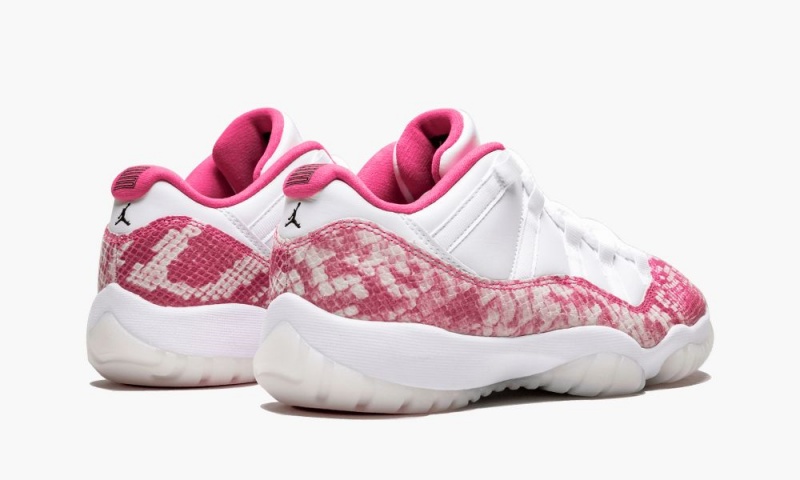 Nike Air Jordan 11 Retro Low 'Pink Snakeskin' Schoenen Dames Wit Zwart Roze Nederland | 164972-DSL