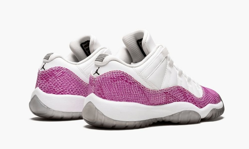 Nike Air Jordan 11 Retro Low 'Snake' Schoenen Kinderen Wit Zwart Roze Nederland | 384619-ONL