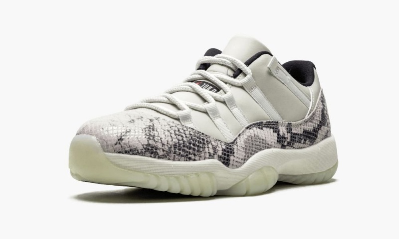 Nike Air Jordan 11 Retro Low 'Snakeskin Light Bone' Schoenen Heren Lichtbeige Rood Zwart Nederland | 238791-NCB