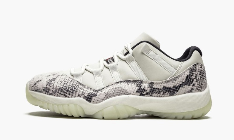 Nike Air Jordan 11 Retro Low \'Snakeskin Light Bone\' Schoenen Heren Lichtbeige Rood Zwart Nederland | 238791-NCB