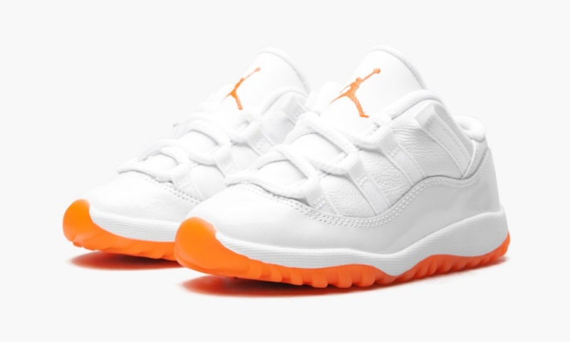 Nike Air Jordan 11 Retro Low TD 'Bright Citrus' Schoenen Kinderen Wit Lichtoranje Nederland | 657184-JSZ