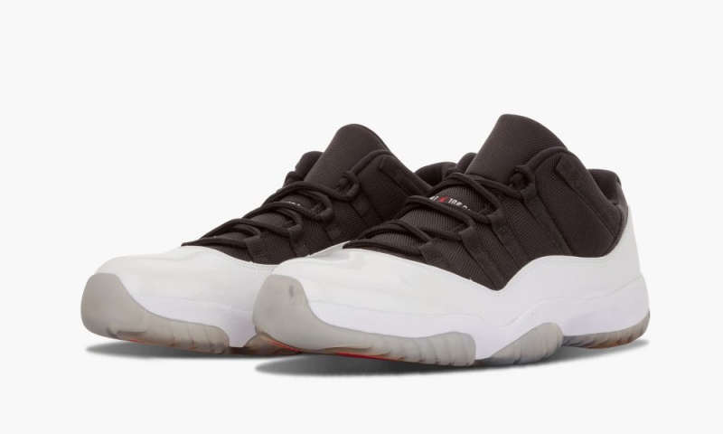 Nike Air Jordan 11 Retro Low 'Tuxedo' Schoenen Heren Wit Zwart Rood Nederland | 013579-LRB