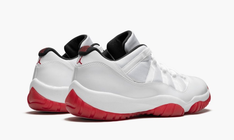 Nike Air Jordan 11 Retro Low 'White/Varsity Red' Schoenen Heren Wit Rood Zwart Nederland | 890417-ELM