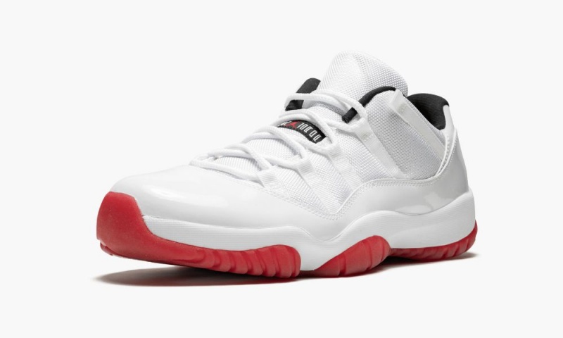 Nike Air Jordan 11 Retro Low 'White/Varsity Red' Schoenen Heren Wit Rood Zwart Nederland | 890417-ELM