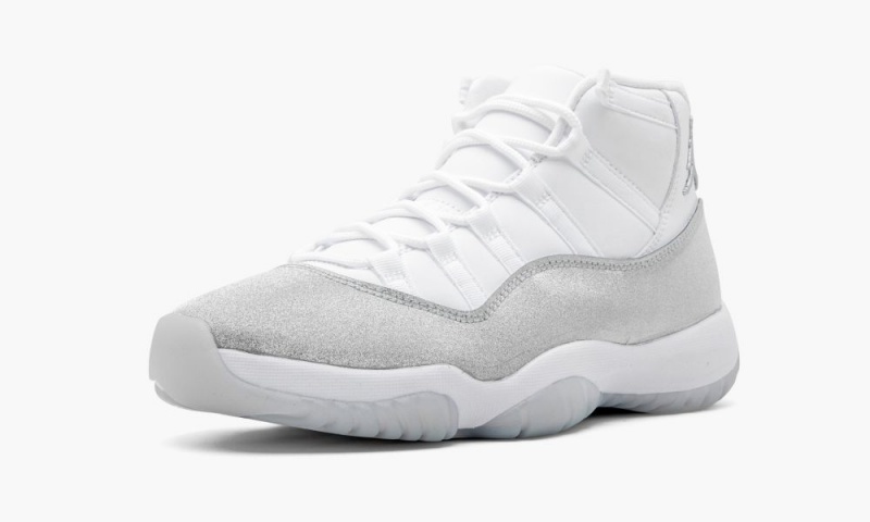 Nike Air Jordan 11 Retro 'METALLIC SILVER' Schoenen Dames Wit Metal Zilver Nederland | 054618-EYV