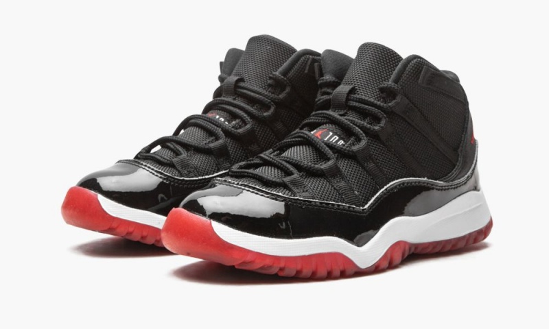 Nike Air Jordan 11 Retro (PS) 'Bred' Schoenen Kinderen Zwart Rood Wit Nederland | 915284-EQJ