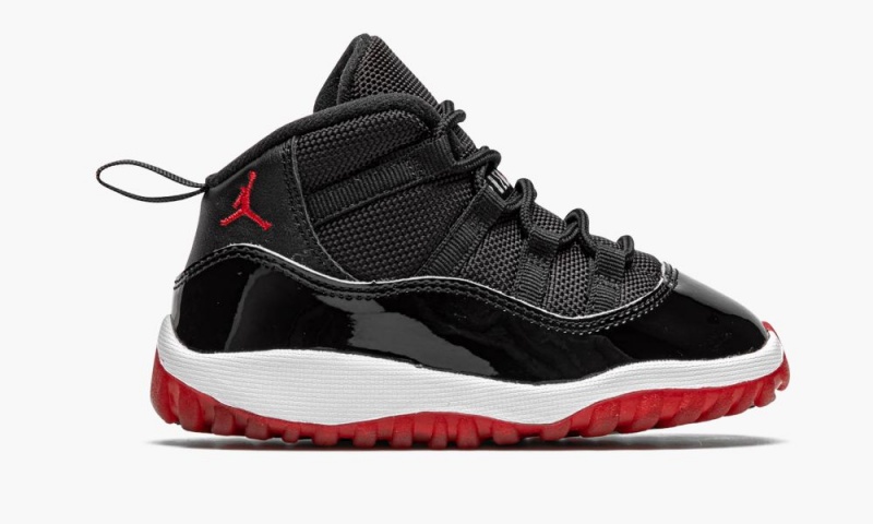 Nike Air Jordan 11 Retro (TD) 'Bred' Schoenen Kinderen Zwart Rood Wit Nederland | 276850-NPX