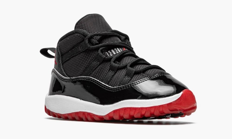 Nike Air Jordan 11 Retro (TD) 'Bred' Schoenen Kinderen Zwart Rood Wit Nederland | 276850-NPX